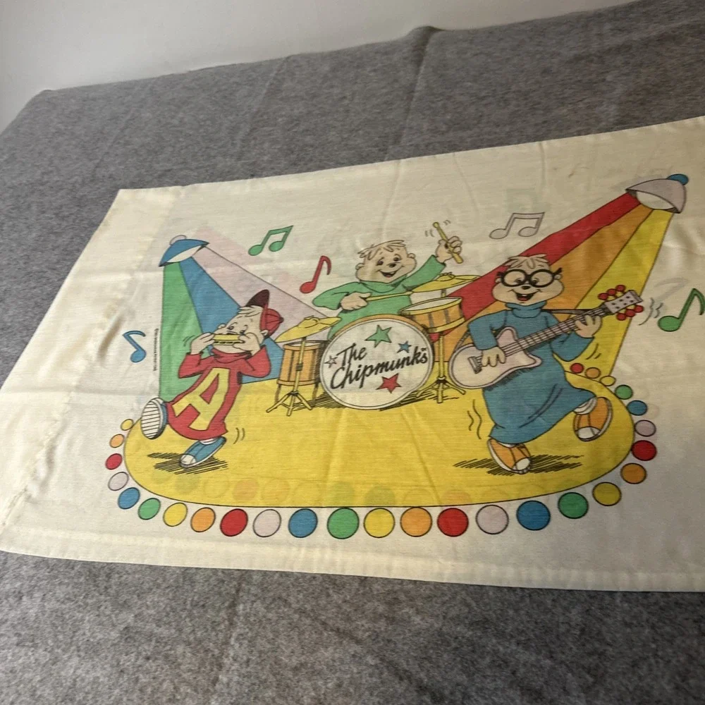 Alvin and the Chipmunks Vintage 1983 Pillow Case Child